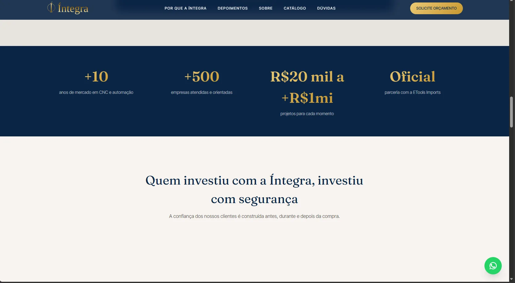 Integra Máquinas — tela 5